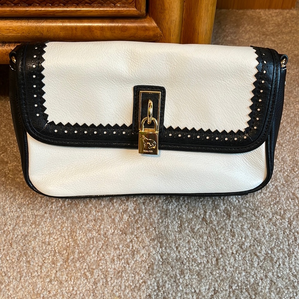 Emma Fox white/black crossbody